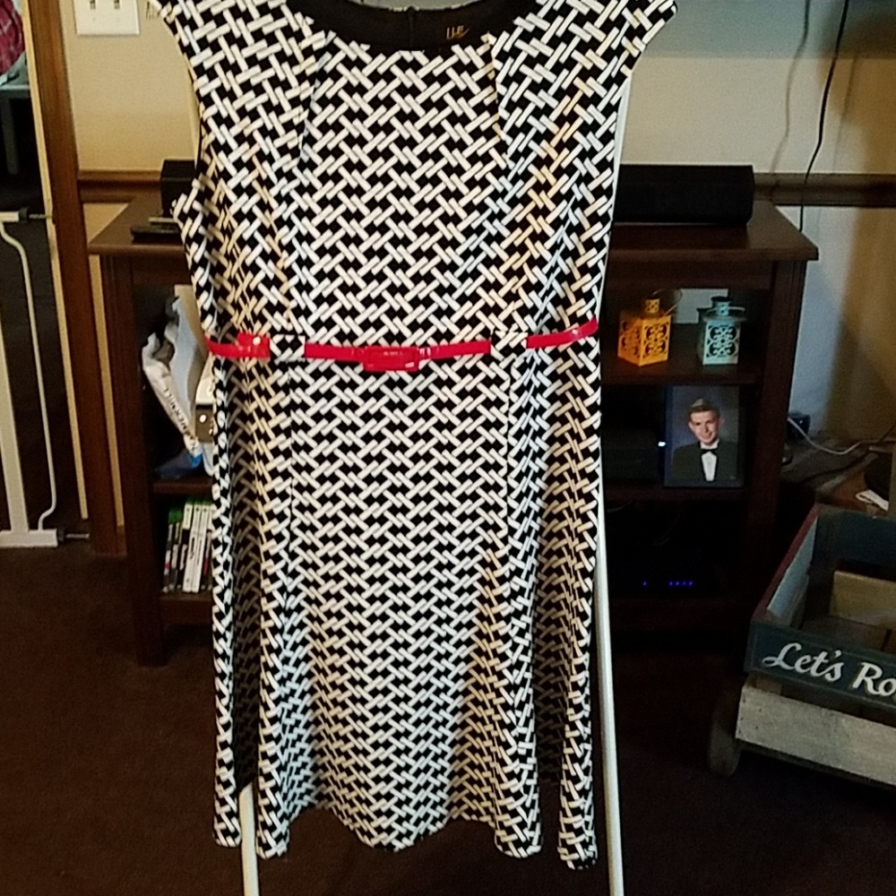 Black and white dress